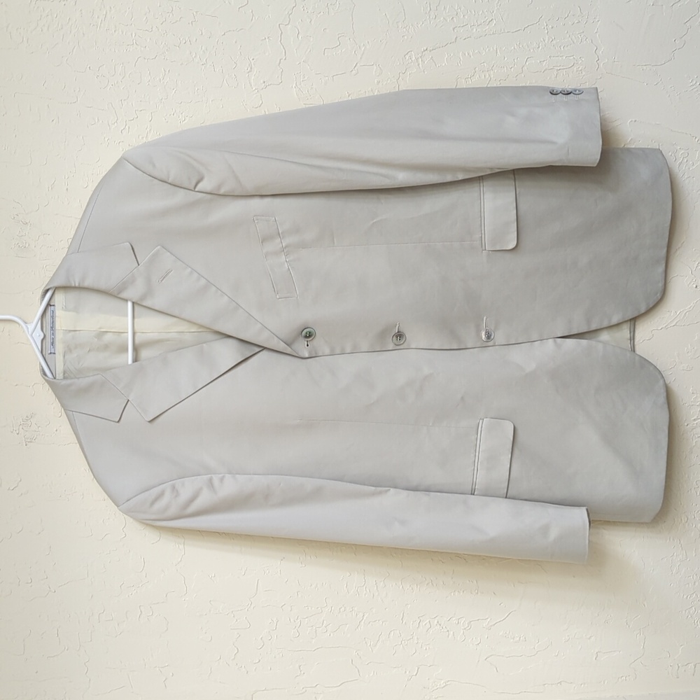 💎 Ermenegildo Zegna Saks Fifth Ave Gray Blazer 54 Drop L7 US 44R - Flawed Gem